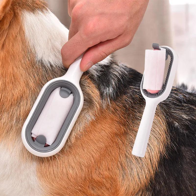 Escova De Pelos Pet - Tiquinho De Cuidado - Tiquinho De Cada